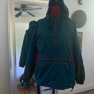 90s L.L. Bean Aztec Windbreaker